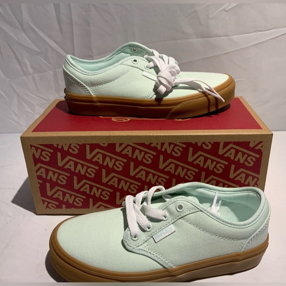 Vans Other - VANS Atwood Unisex Kids Spa Blue Gum Canvas Sneakers Size 1